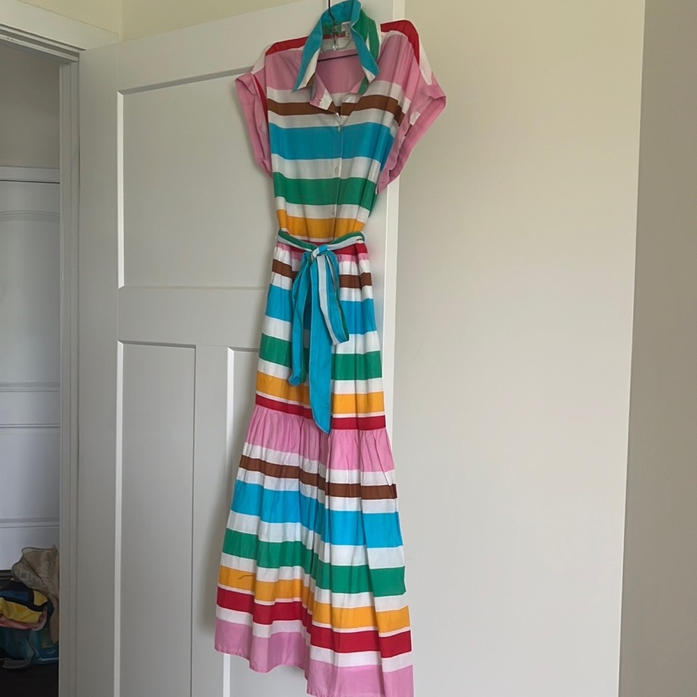 J Crew Striped Summer Dress